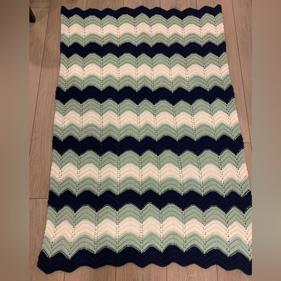 New boho Afghan crochet blanket throw - Picture 2 of 5